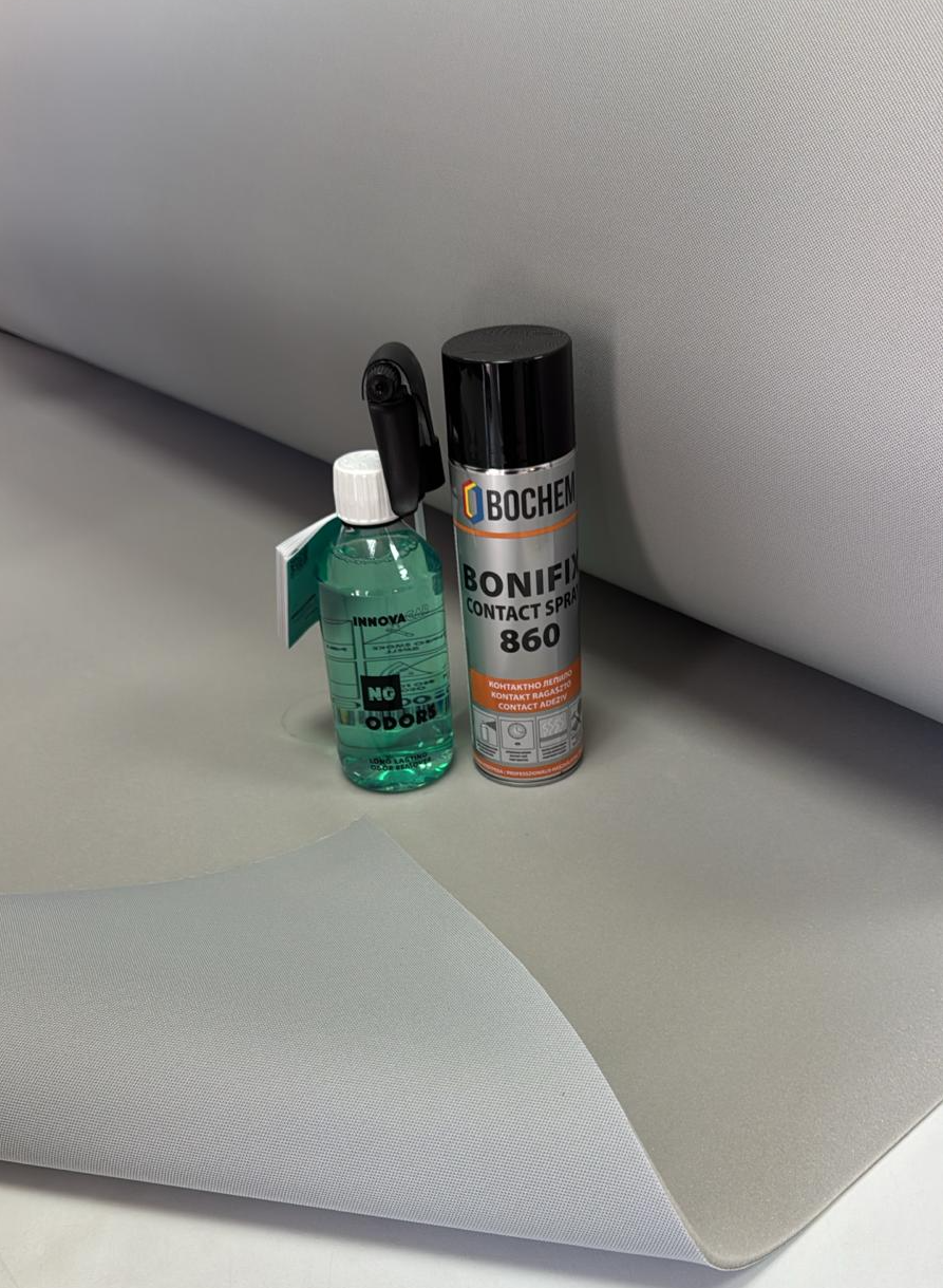 OFERTA - 2m Material plafon textil clasic + 1 buc Bonifix Adeziv Spray  + NO ODORS - soluție pentru îndepărtarea mirosurilor neplăcute din interiorul auto