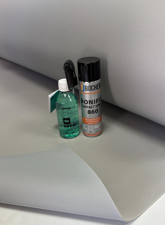 OFERTA - 2m Material plafon textil clasic + 1 buc Bonifix Adeziv Spray  + NO ODORS - soluție pentru îndepărtarea mirosurilor neplăcute din interiorul auto