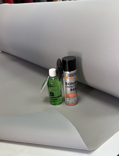 OFERTA - 2m Material plafon textil clasic + 1 buc Bonifix Adeziv Spray + 0 AMMONIA GLASS CLEANER - soluție pentru curățarea geamurilor auto fără amoniac