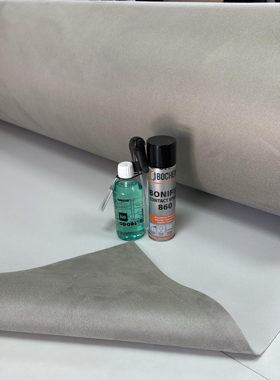 OFERTA -  2m Material  Textil Tip Alcantara + 1 buc Adeziv Bonifix + NO ODORS - soluție pentru îndepărtarea mirosurilor neplăcute din interiorul auto